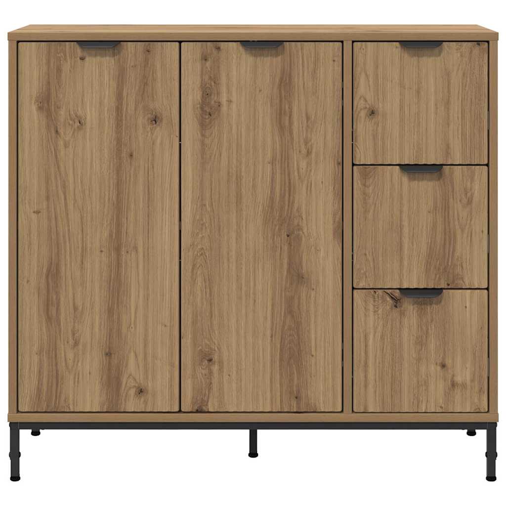 Buffet chêne artisanal 89,5 x 33 x 82 cm Bois d'ingénierie - XIOS