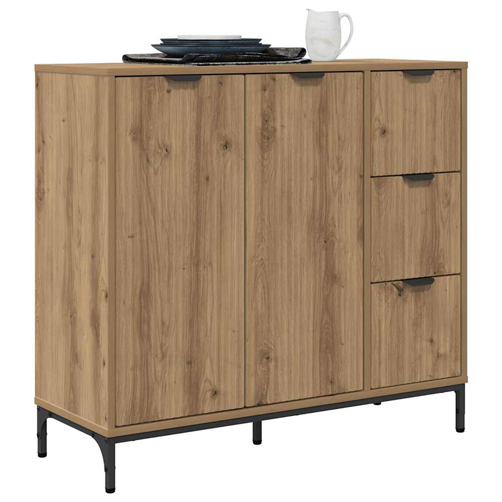 Buffet chêne artisanal 89,5 x 33 x 82 cm Bois d'ingénierie - XIOS