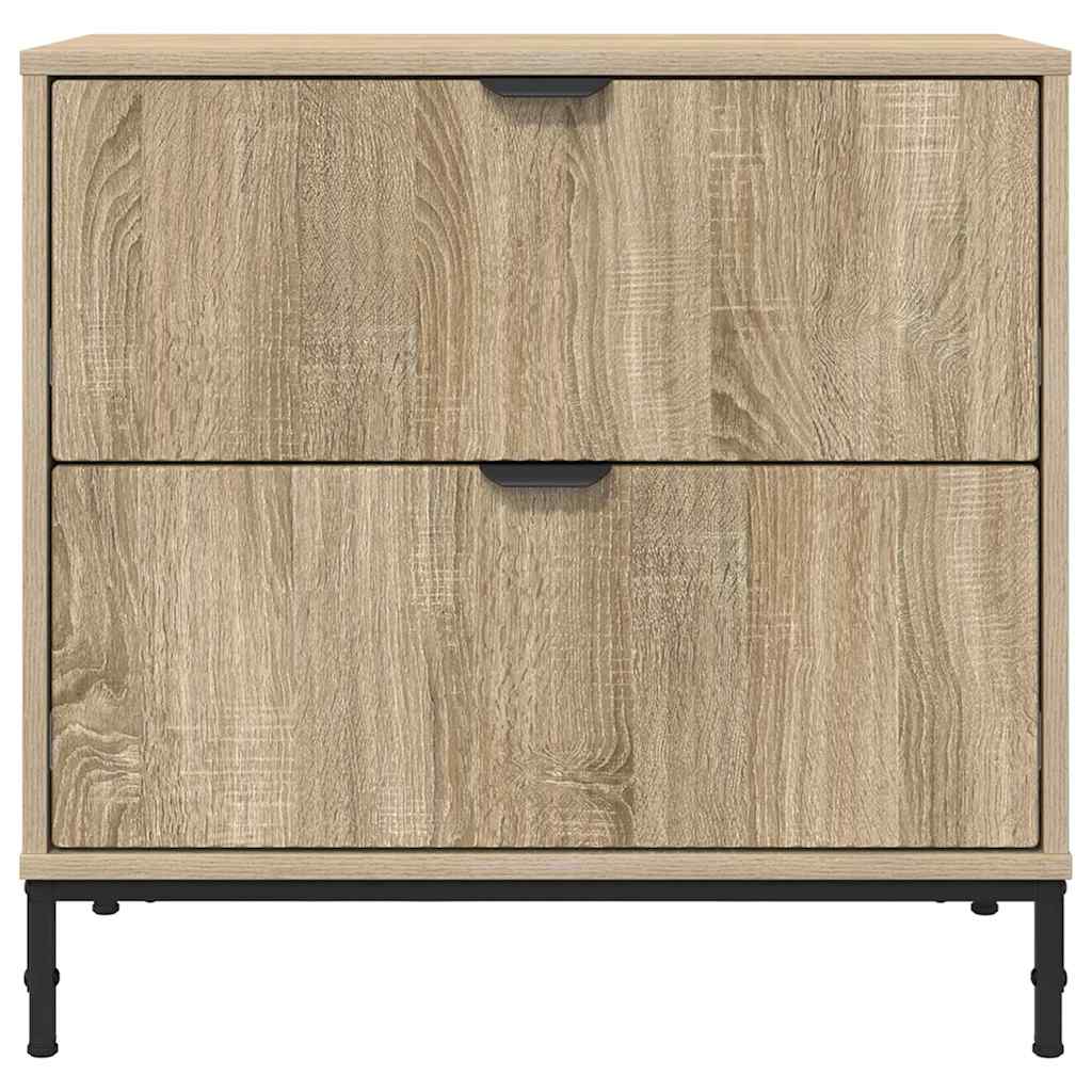 Table de chevet avec tiroir Chêne sonoma 63,5 x 36 x 61 cm - XIOS