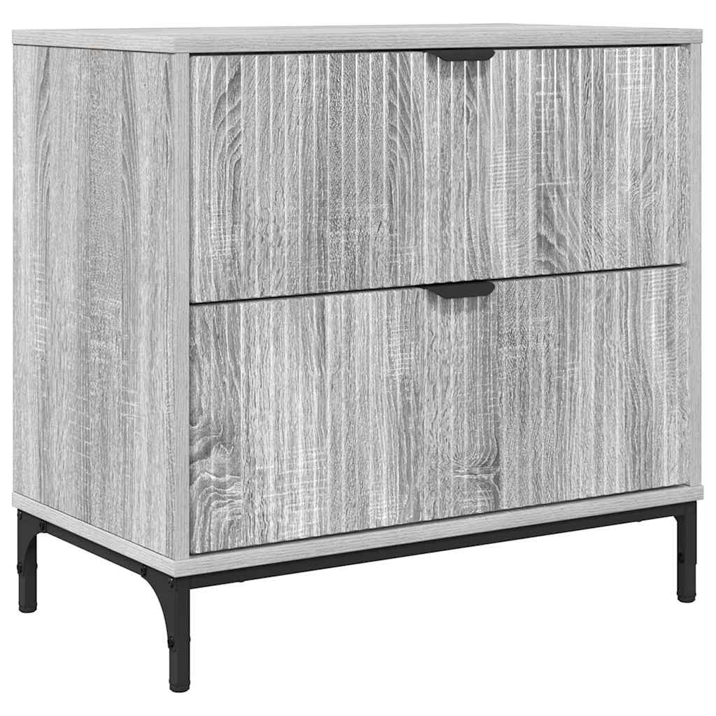 Table de chevet Sonoma gris 63,5 x 36 x 61 cm Bois d'ingénierie - XIOS