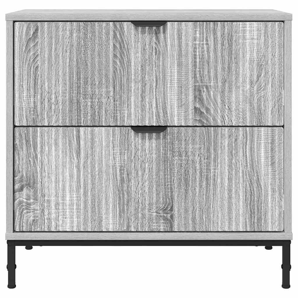 Table de chevet Sonoma gris 63,5 x 36 x 61 cm Bois d'ingénierie - XIOS