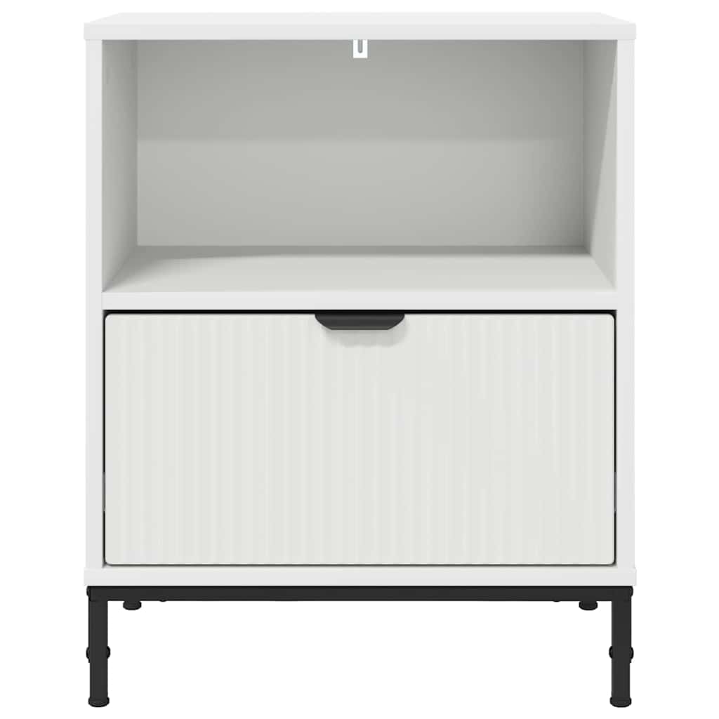 Cabinet de chevet Blanc 49 x 36 x 61 cm Bois d'ingénierie - XIOS
