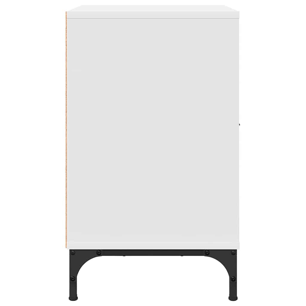 Tables de chevet 2 pcs Blanc 49 x 36 x 61 cm Bois d'ingénierie - XIOS