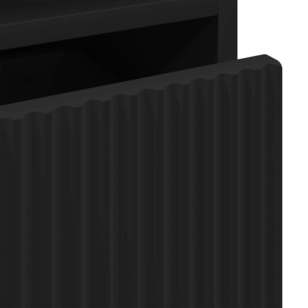 Tables de chevet 2 pcs Noir 49 x 36 x 61 cm Bois d'ingénierie - XIOS