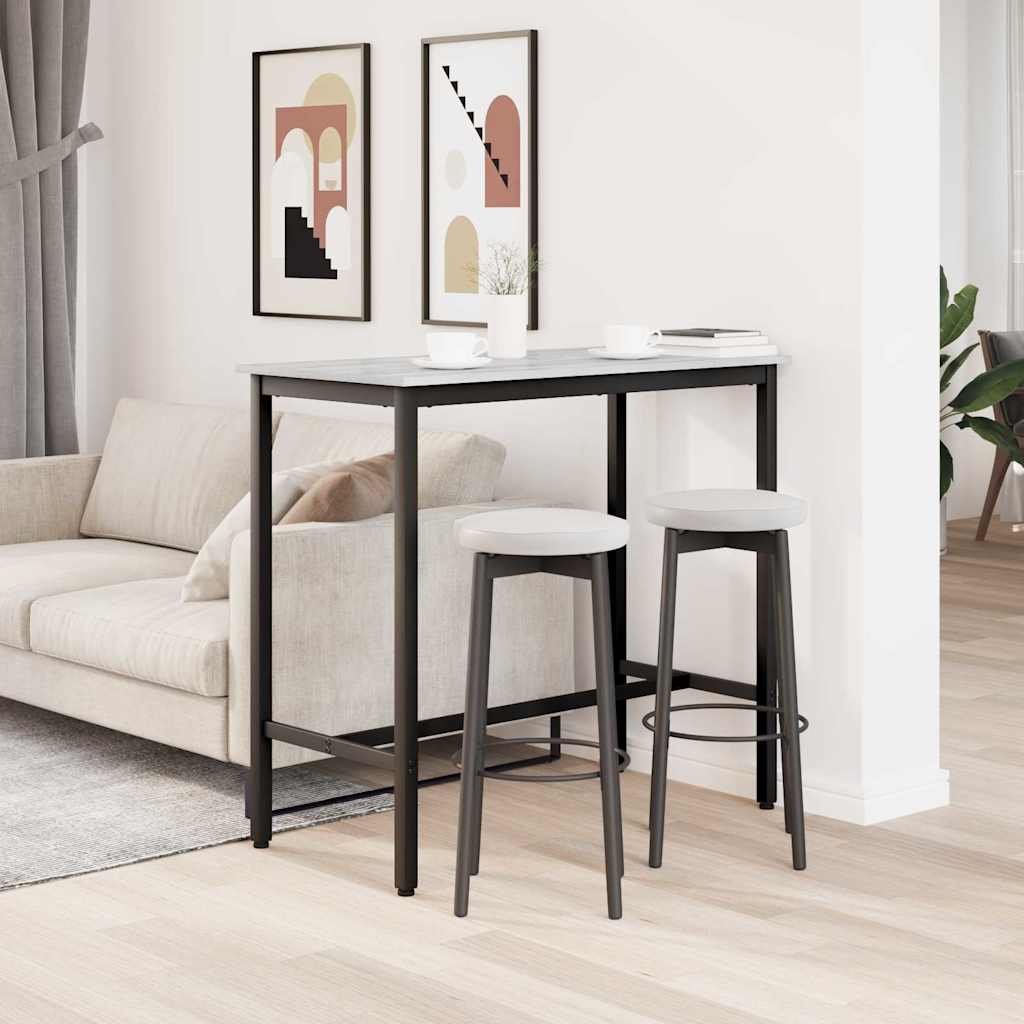 table Gris Sonoma 100 x 50 x 90,5 cm Bois d'ingénierie et acier - XIOS