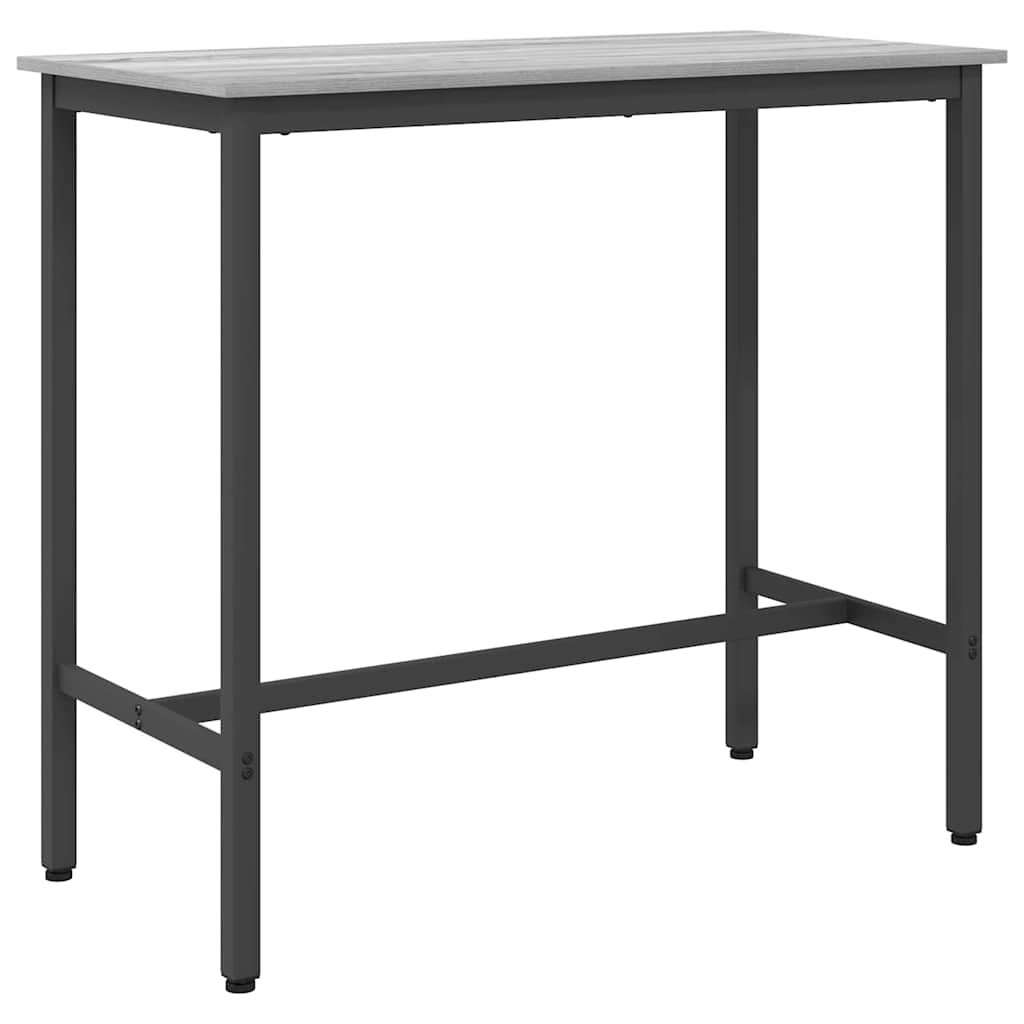 table Gris Sonoma 100 x 50 x 90,5 cm Bois d'ingénierie et acier - XIOS