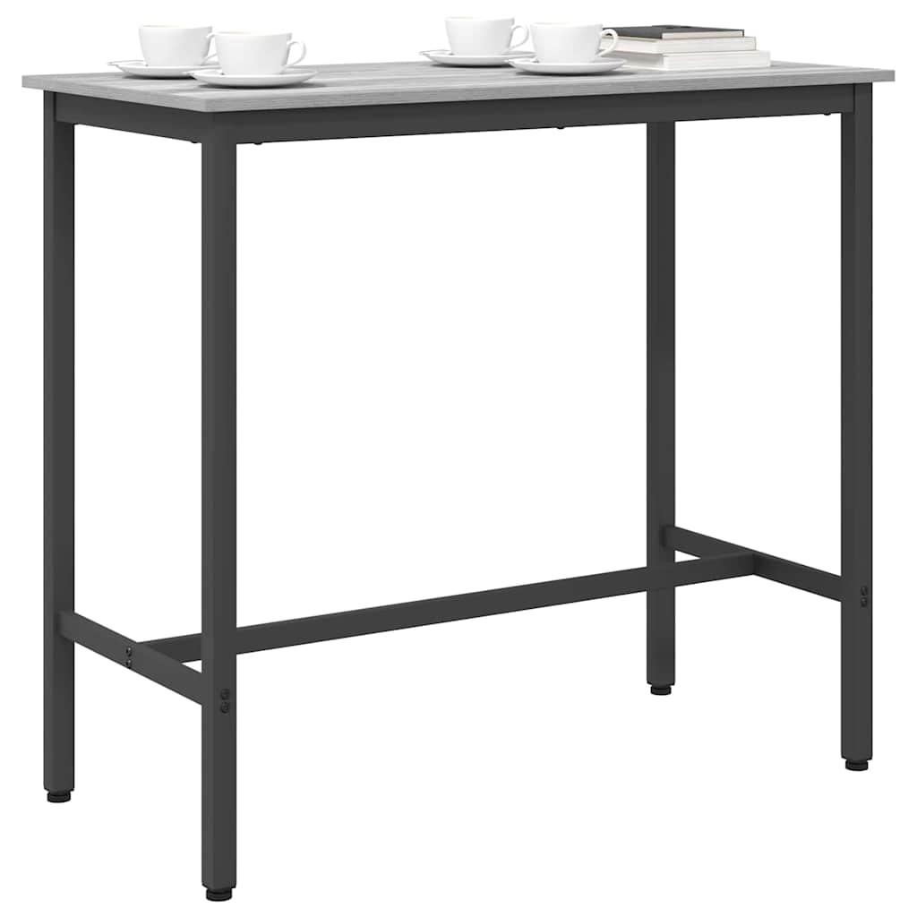 table Gris Sonoma 100 x 50 x 90,5 cm Bois d'ingénierie et acier - XIOS