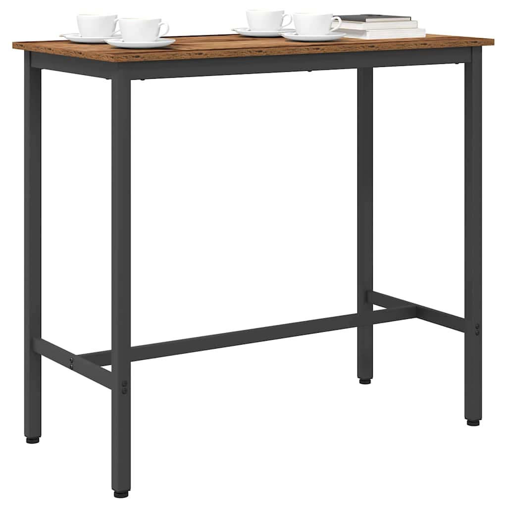 table Bois ancien 100 x 50 x 90,5 cm Bois d'ingénierie et acier - XIOS