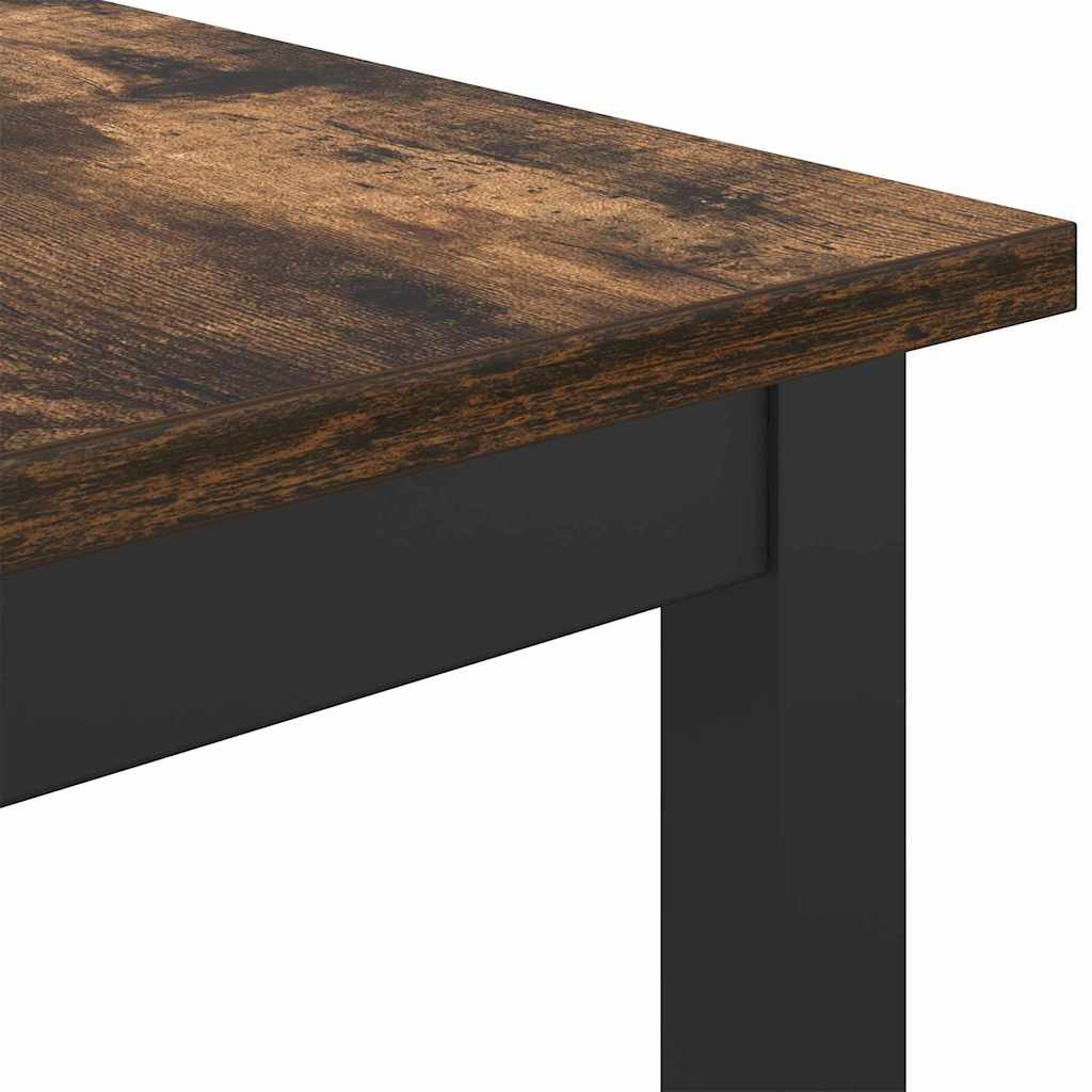 table Chêne fumé 100 x 40 x 100,5 cm Bois d'ingénierie et acier - XIOS