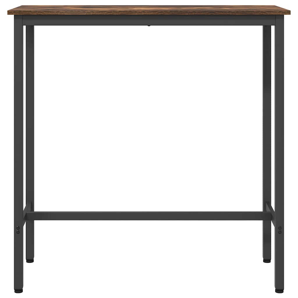 table Chêne fumé 100 x 40 x 100,5 cm Bois d'ingénierie et acier - XIOS