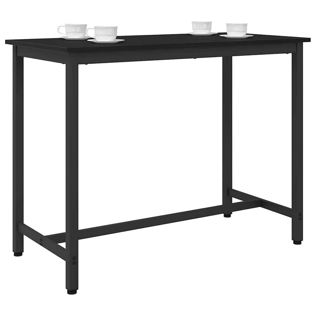 table Chêne noir 100 x 50 x 76,5 cm Bois d'ingénierie et acier - XIOS