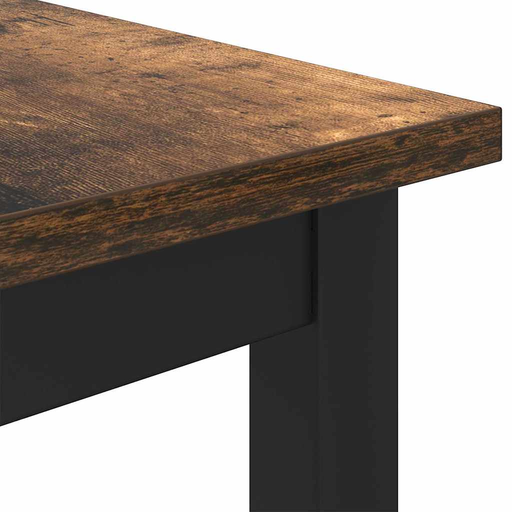 table Chêne fumé 100 x 50 x 76,5 cm Bois d'ingénierie et acier - XIOS