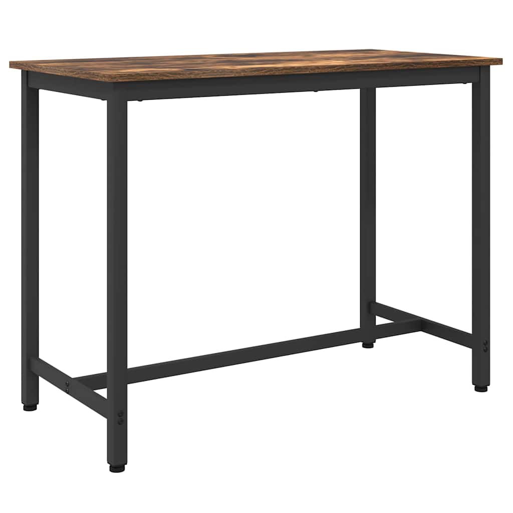 table Chêne fumé 100 x 50 x 76,5 cm Bois d'ingénierie et acier - XIOS