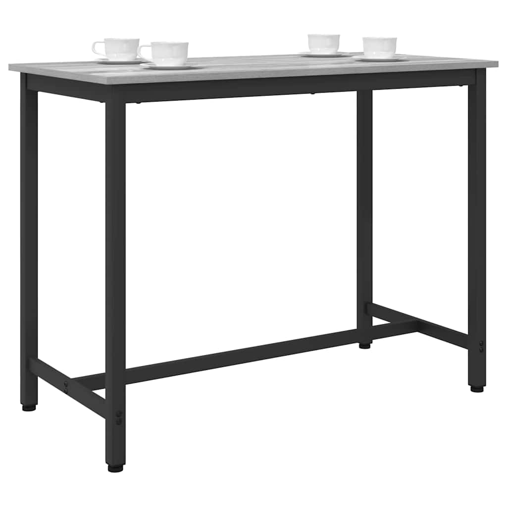 table Gris Sonoma 100 x 50 x 76,5 cm Bois d'ingénierie et acier - XIOS