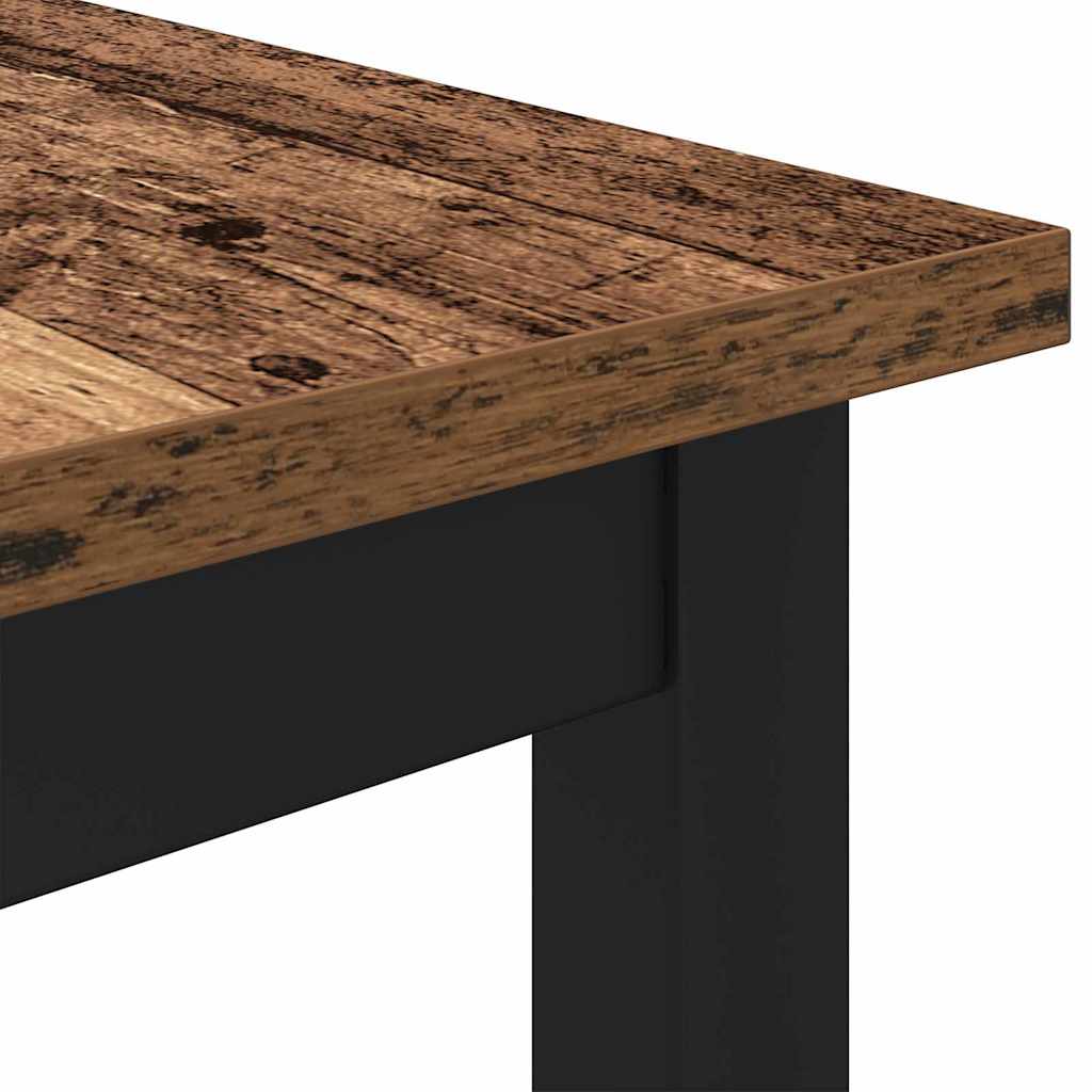 table Bois ancien 100 x 50 x 76,5 cm Bois d'ingénierie et acier - XIOS