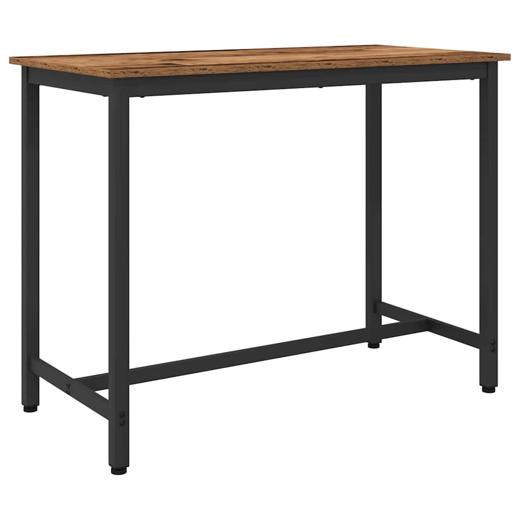 table Bois ancien 100 x 50 x 76,5 cm Bois d'ingénierie et acier - XIOS
