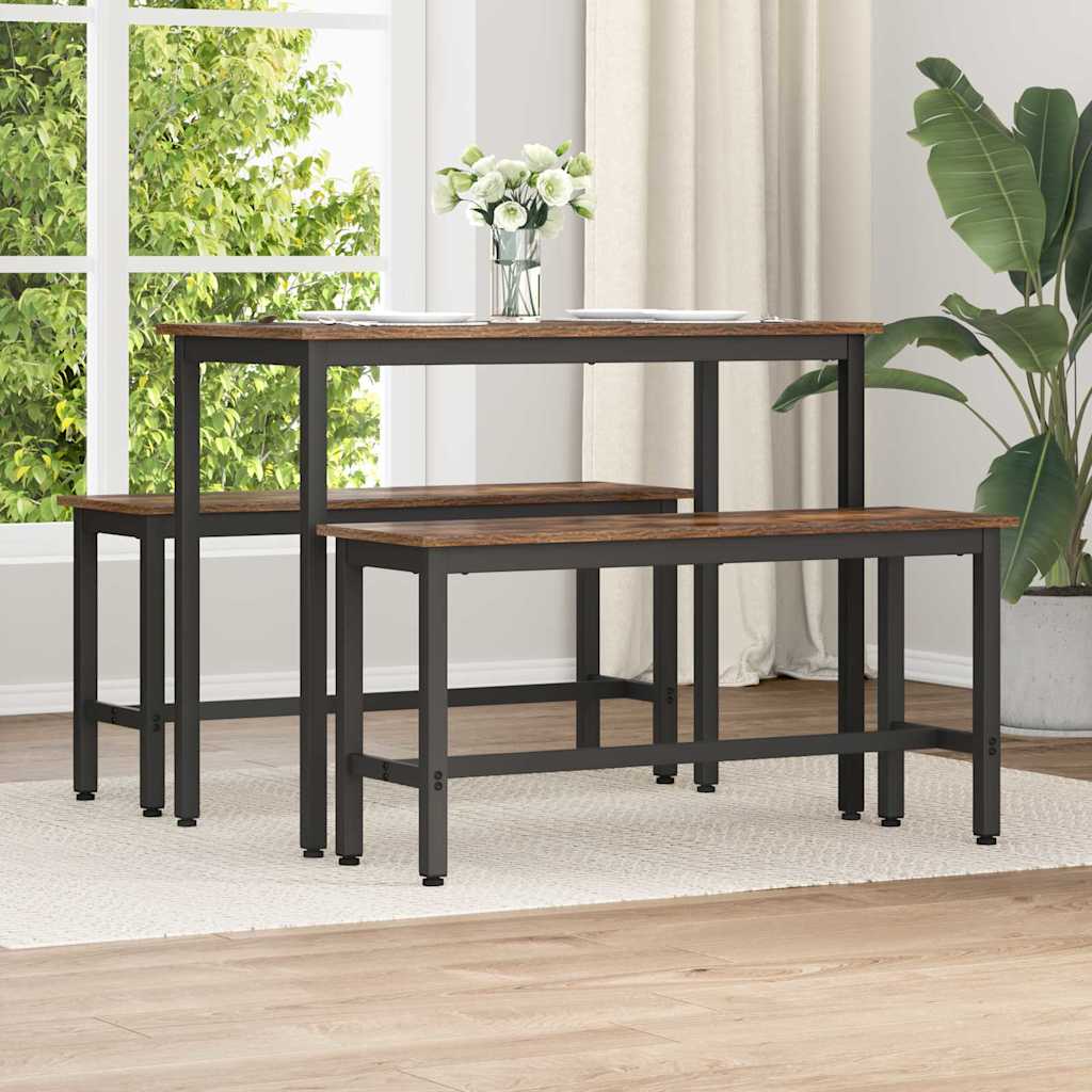 Banc de salle à manger Chêne fumé 100 x 32,5 x 48,5 cm - XIOS