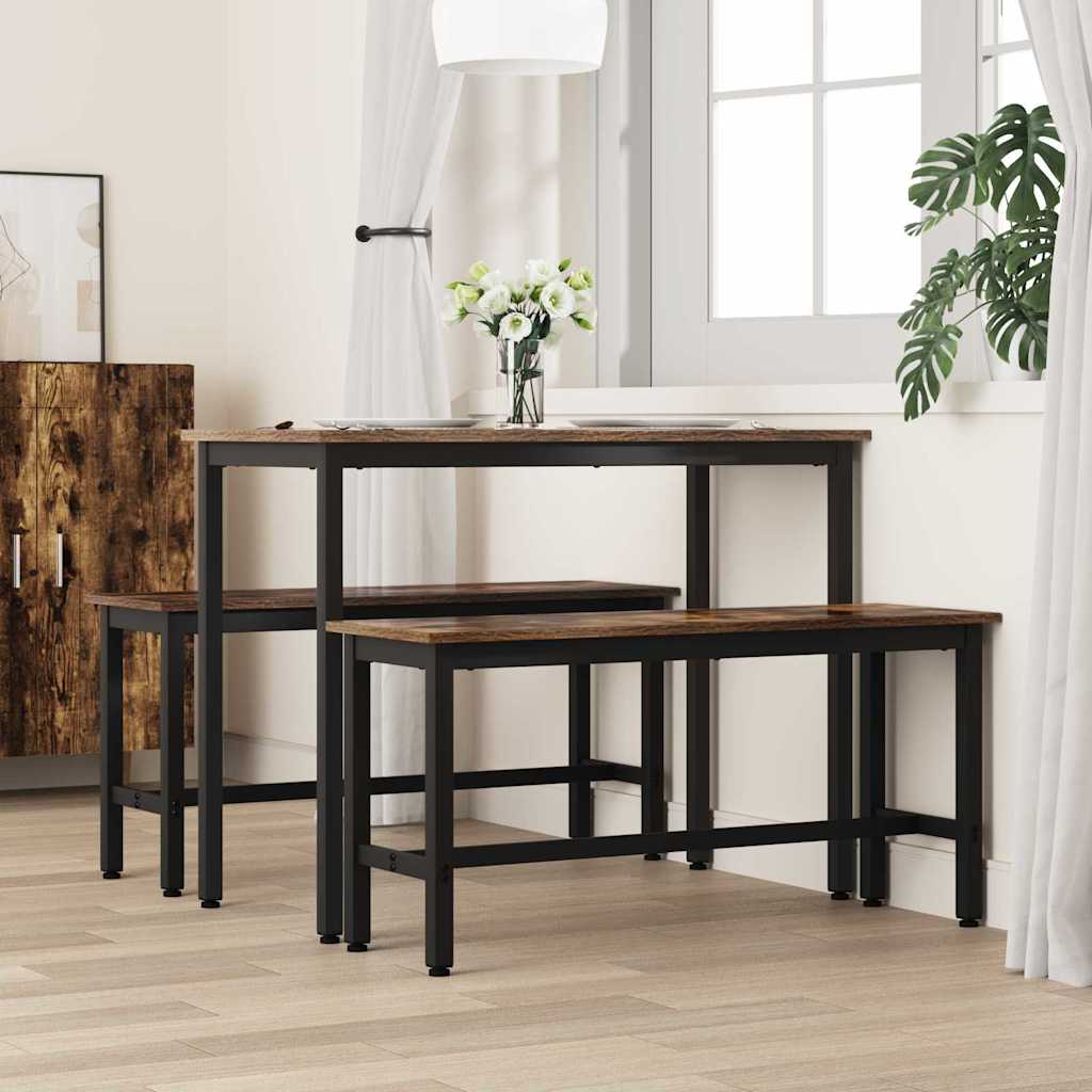 Banc de salle à manger Chêne fumé 100 x 32,5 x 48,5 cm - XIOS
