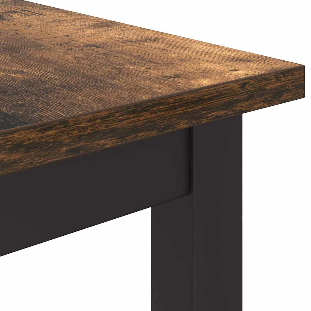 table Chêne fumé 80 x 50 x 76,5 cm Bois d'ingénierie et acier - XIOS