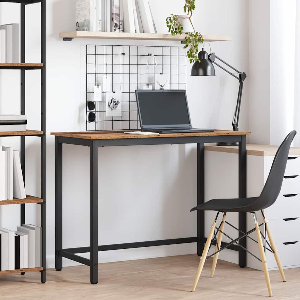 table Bois ancien 80 x 50 x 76,5 cm Bois d'ingénierie et acier - XIOS