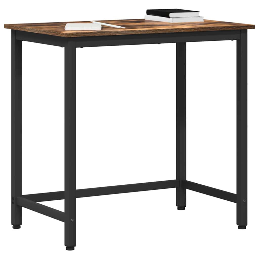 table Chêne fumé 100 x 50 x 76,5 cm Bois d'ingénierie et acier - XIOS