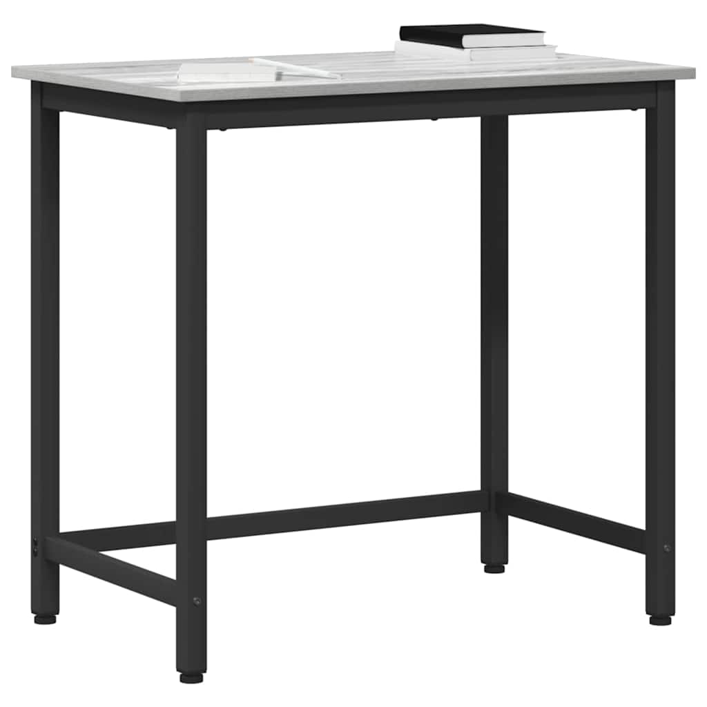 table Gris Sonoma 100 x 50 x 76,5 cm Bois d'ingénierie et acier - XIOS