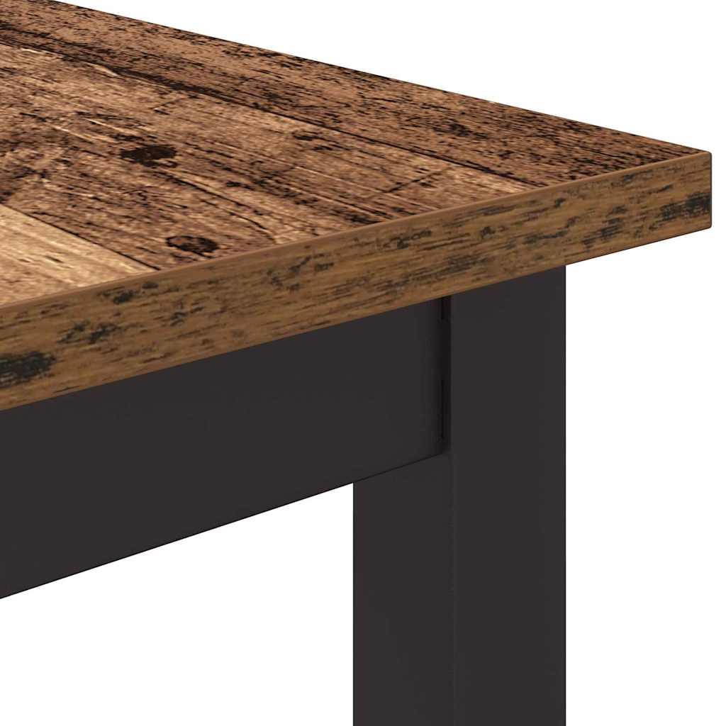 table Bois ancien 100 x 50 x 76,5 cm Bois d'ingénierie et acier - XIOS