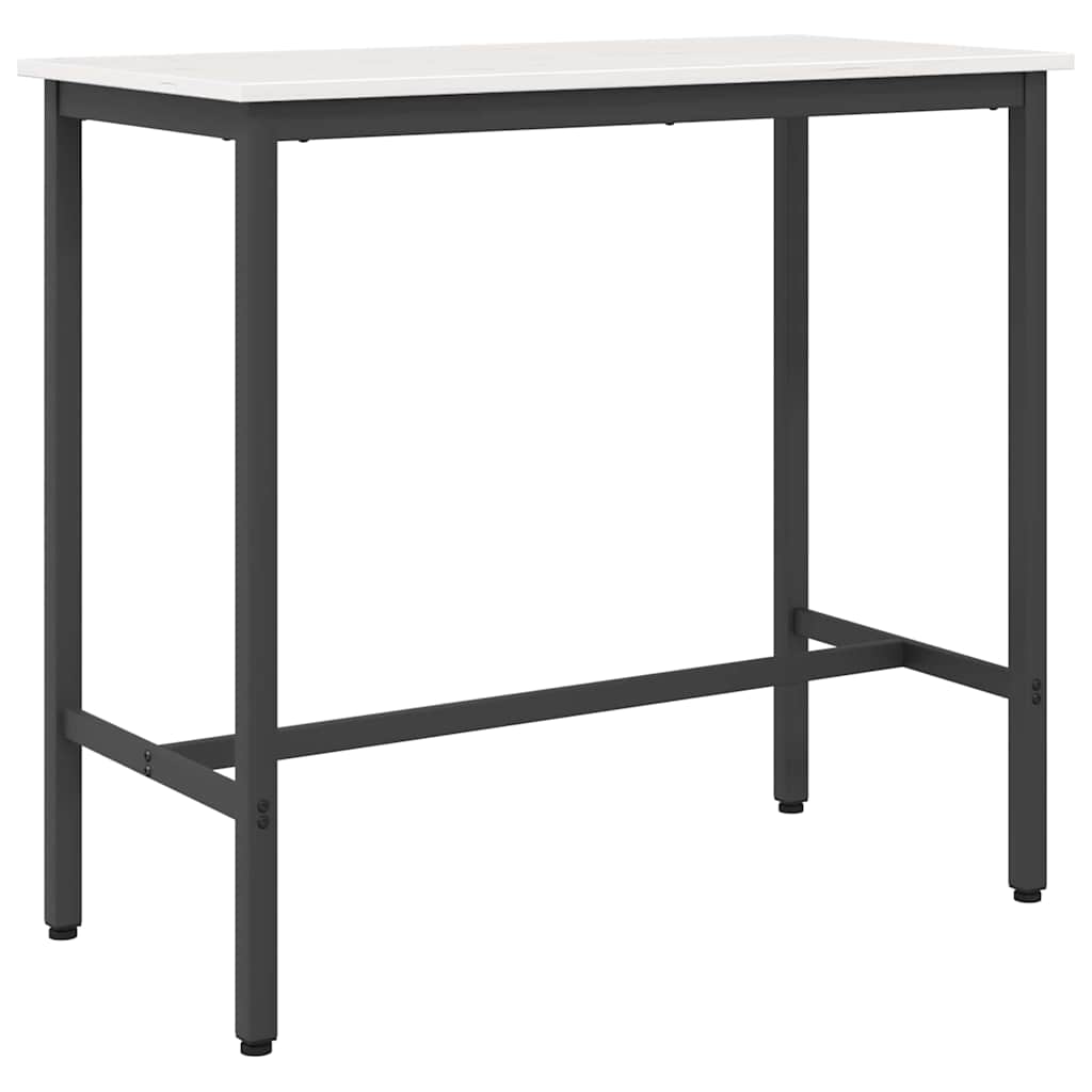 table Blanc 100 x 50 x 91 cm Bois d'ingénierie et acier - XIOS