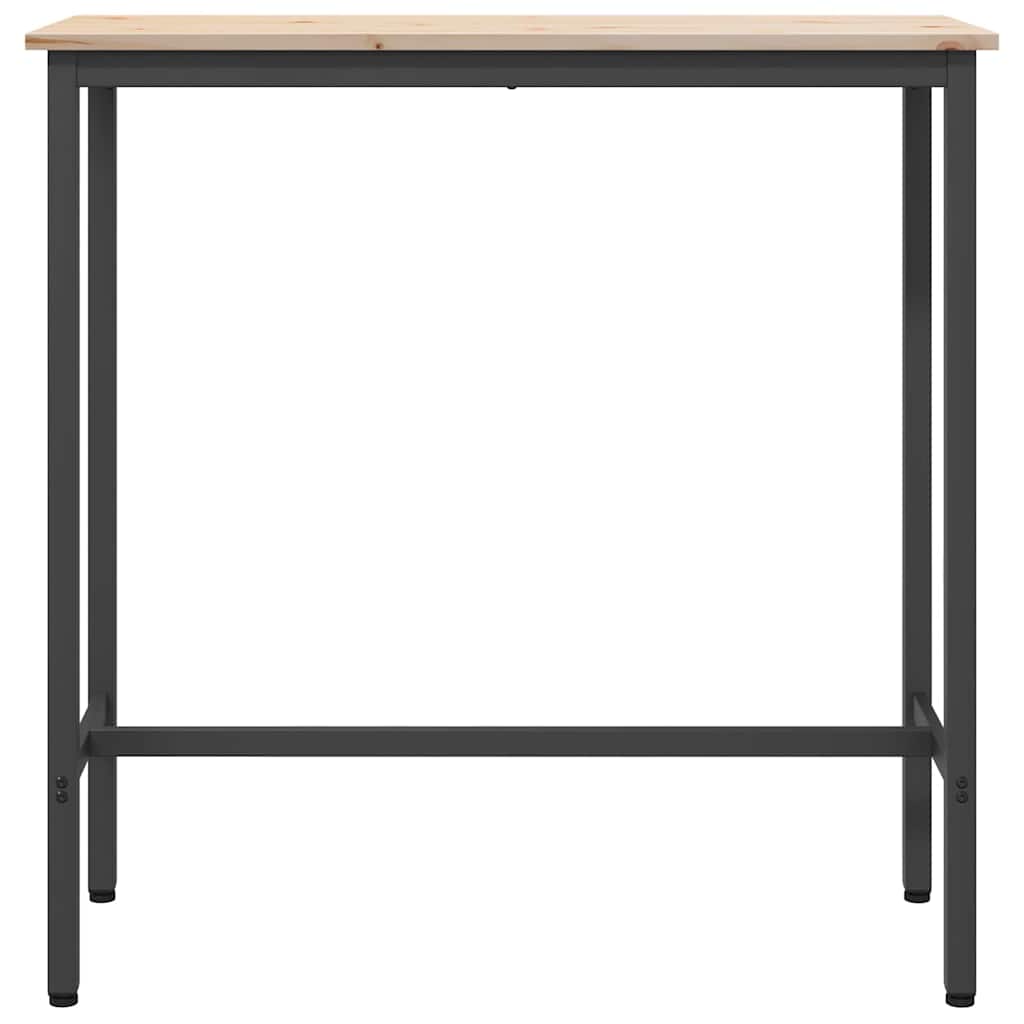 table Naturel 100 x 40 x 101 cm Bois d'ingénierie et acier - XIOS