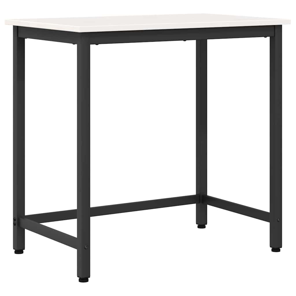 table Blanc 80 x 50 x 77 cm Bois d'ingénierie et acier - XIOS