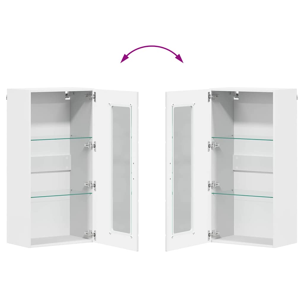 Meuble mural Blanc 55 x 29 x 100 cm Bois d'ingénierie - XIOS