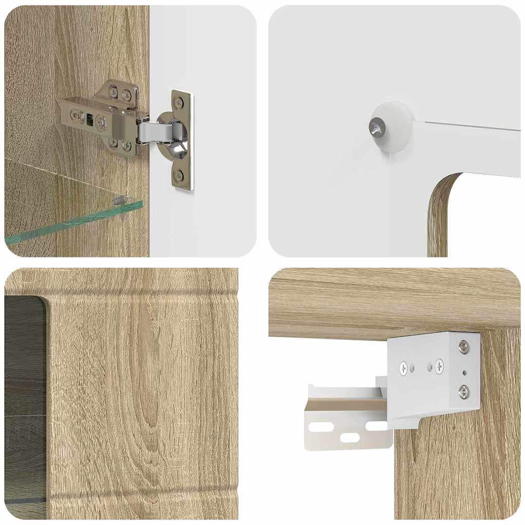 Meuble mural Chêne sonoma 55 x 29 x 100 cm Bois d'ingénierie - XIOS