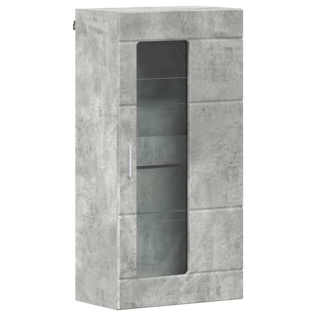 Cabinet en Bois Gris béton 50 x 29 x 100 cm Bois d'ingénierie - XIOS