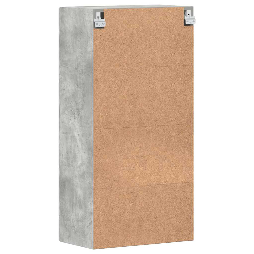 Cabinet en Bois Gris béton 50 x 29 x 100 cm Bois d'ingénierie - XIOS