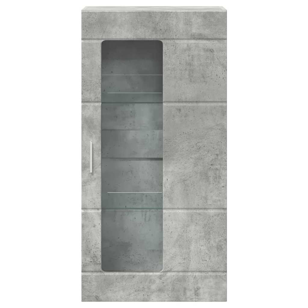 Cabinet en Bois Gris béton 50 x 29 x 100 cm Bois d'ingénierie - XIOS