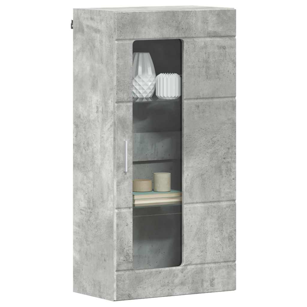 Cabinet en Bois Gris béton 50 x 29 x 100 cm Bois d'ingénierie - XIOS