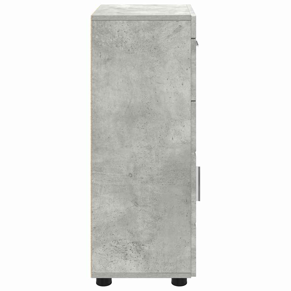 Cabinet en Bois Gris béton 50 x 29 x 100 cm Bois d'ingénierie - XIOS