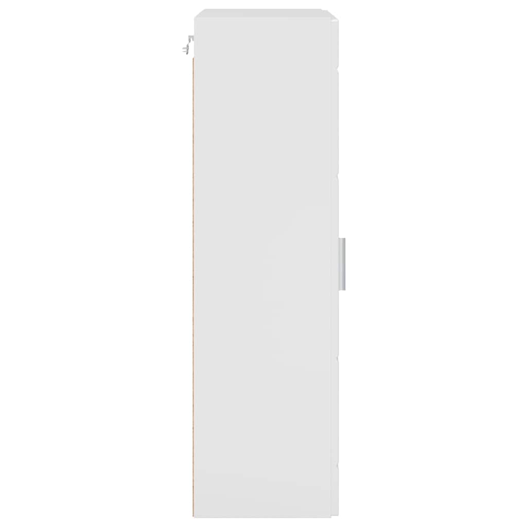 Cabinet en Bois avec stockage Blanc brillant 50 x 29 x 100 cm - XIOS