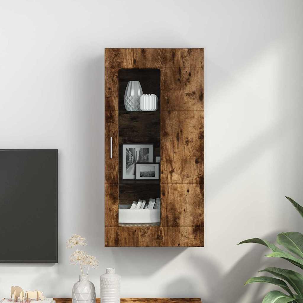 Meuble mural Chêne fumé 55 x 29 x 100 cm Bois d'ingénierie - XIOS