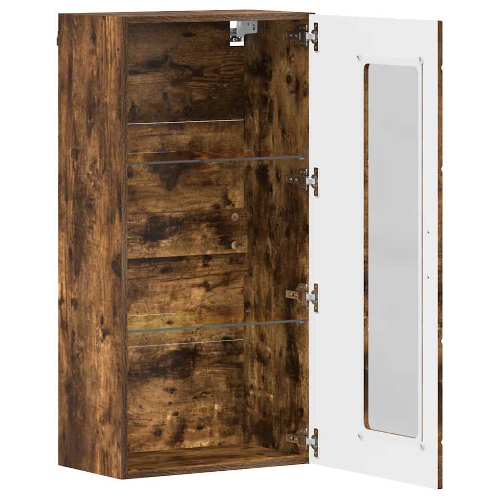 Meuble mural Chêne fumé 55 x 29 x 100 cm Bois d'ingénierie - XIOS