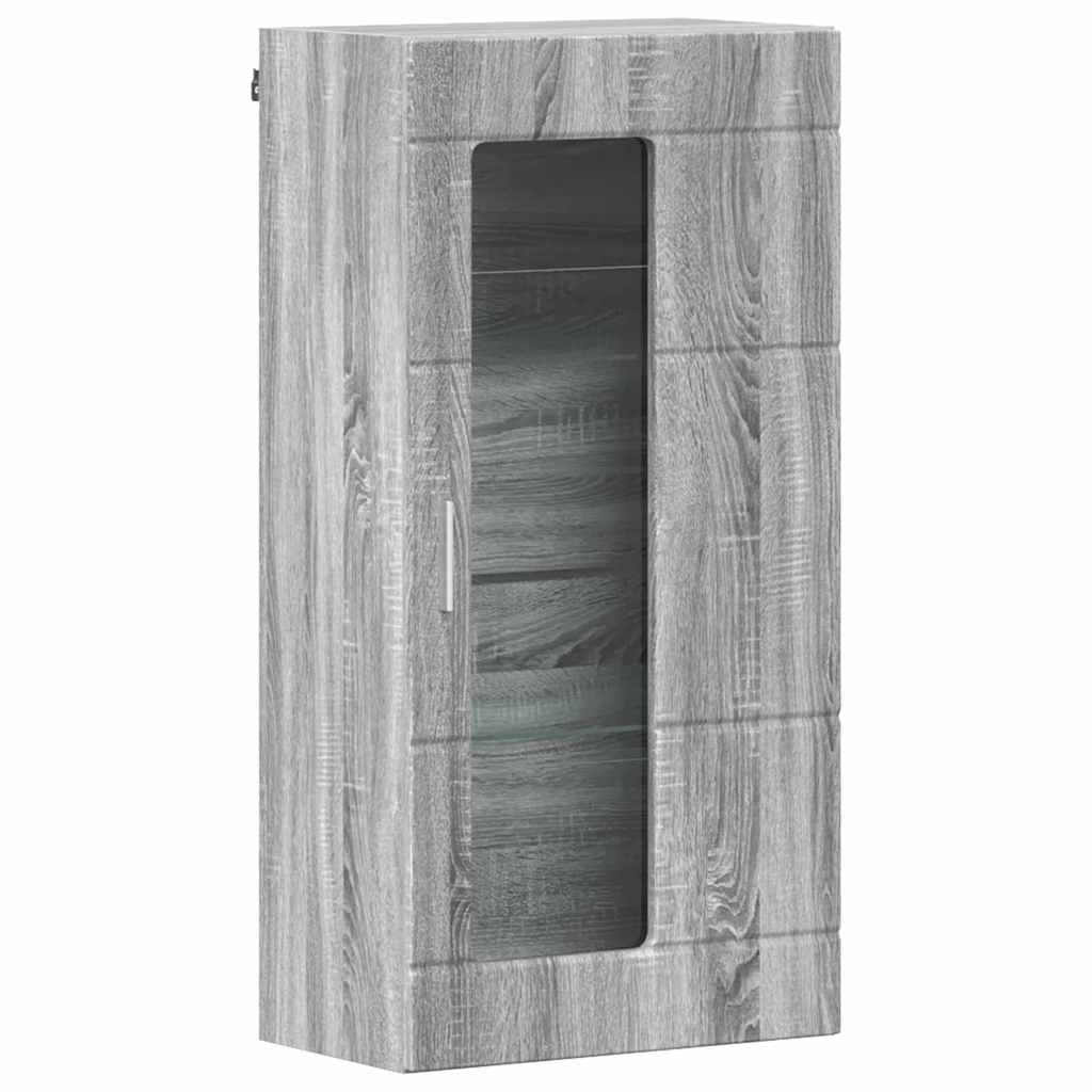 Meuble mural Sonoma gris 55 x 29 x 100 cm Bois d'ingénierie - XIOS