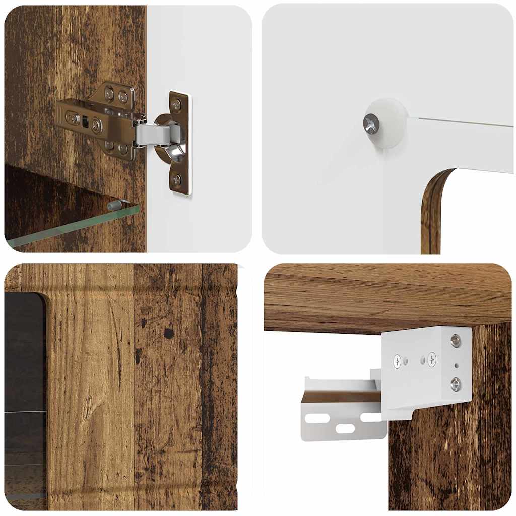 Meuble mural Bois ancien 55 x 29 x 100 cm Bois d'ingénierie - XIOS