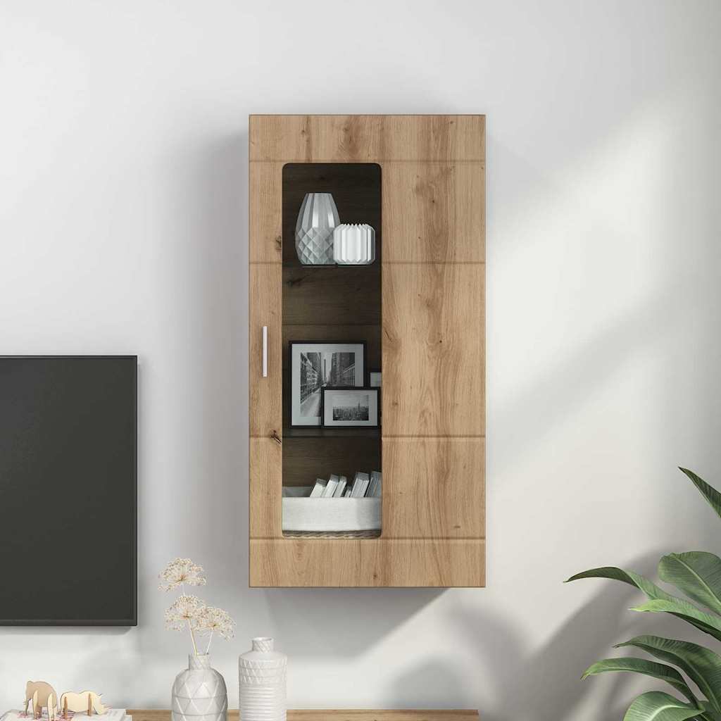 Cabinet en Bois avec stockage Chêne artisanal 50 x 29 x 100 cm - XIOS
