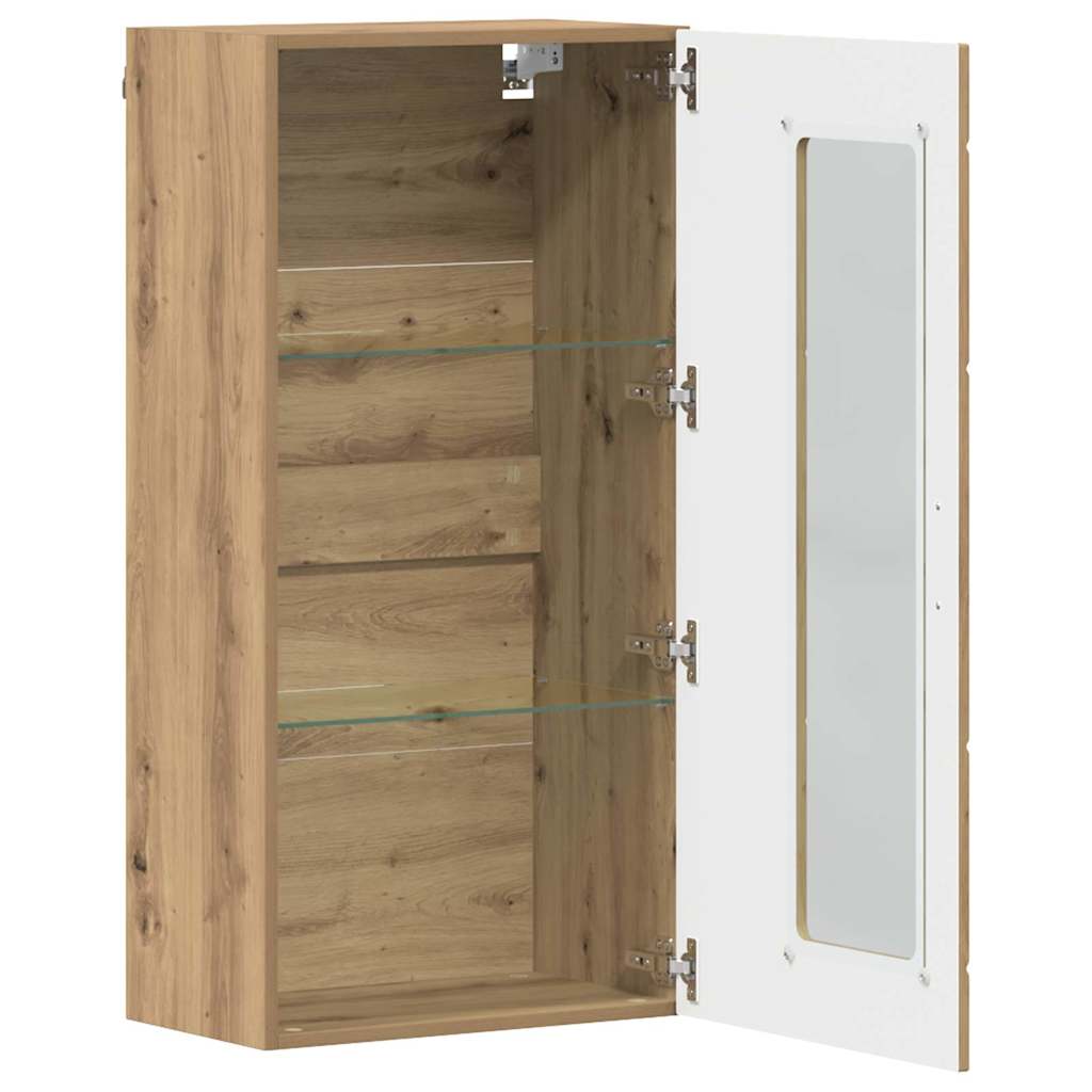 Cabinet en Bois avec stockage Chêne artisanal 50 x 29 x 100 cm - XIOS