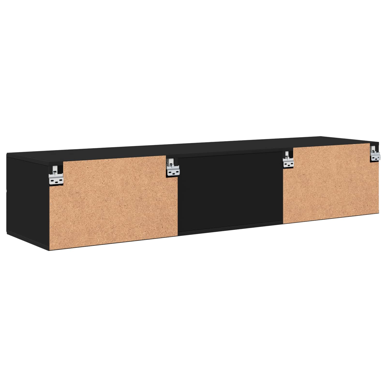 Cabinet en Bois Noir 150 x 39 x 30 cm Bois d'ingénierie - XIOS