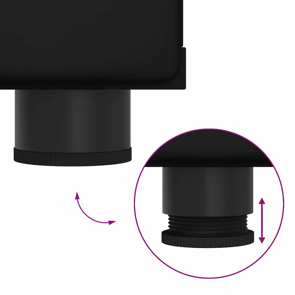 Cabinet en Bois Noir 150 x 39 x 30 cm Bois d'ingénierie - XIOS