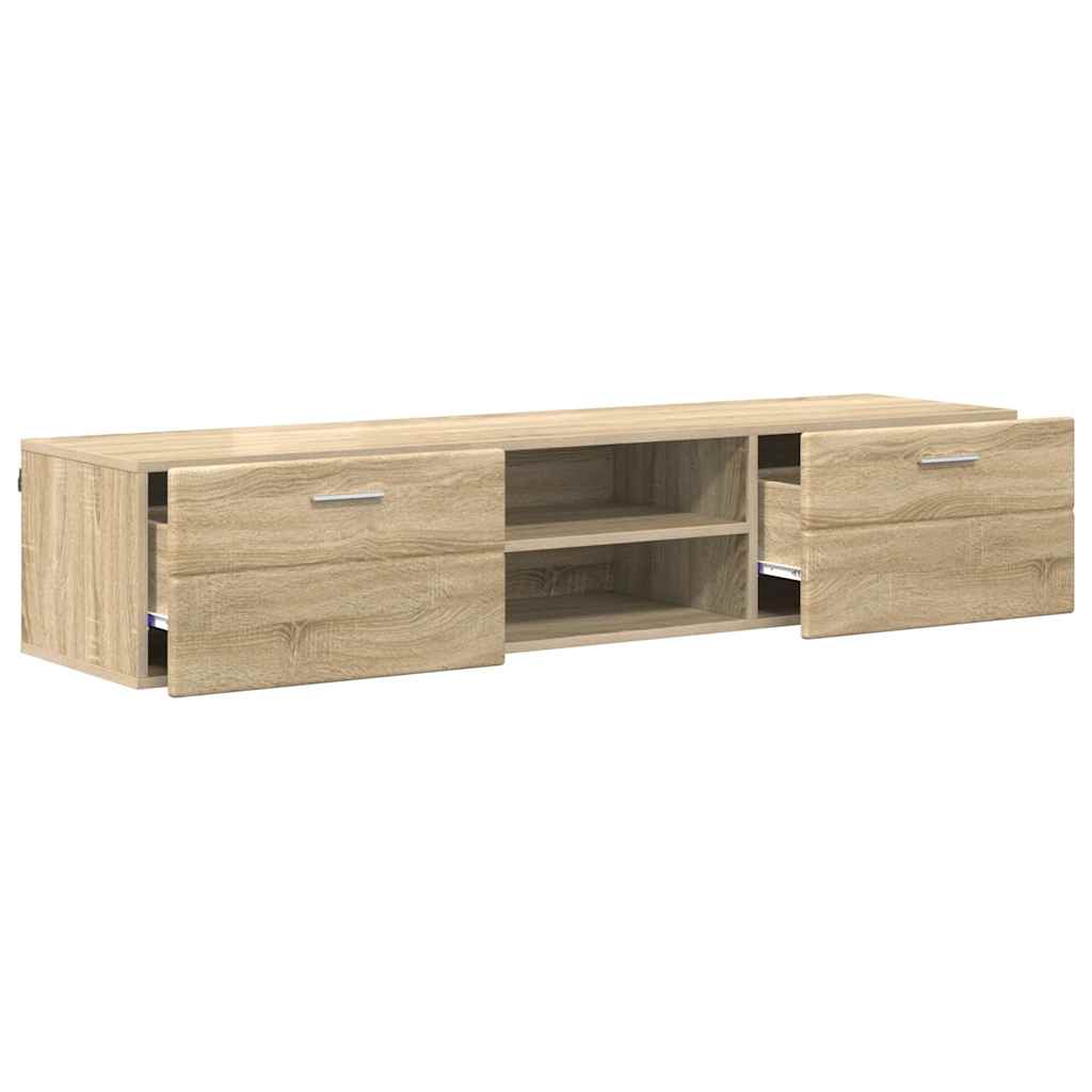 Meuble TV Chêne sonoma 150 x 39 x 30 cm Bois d'ingénierie - XIOS