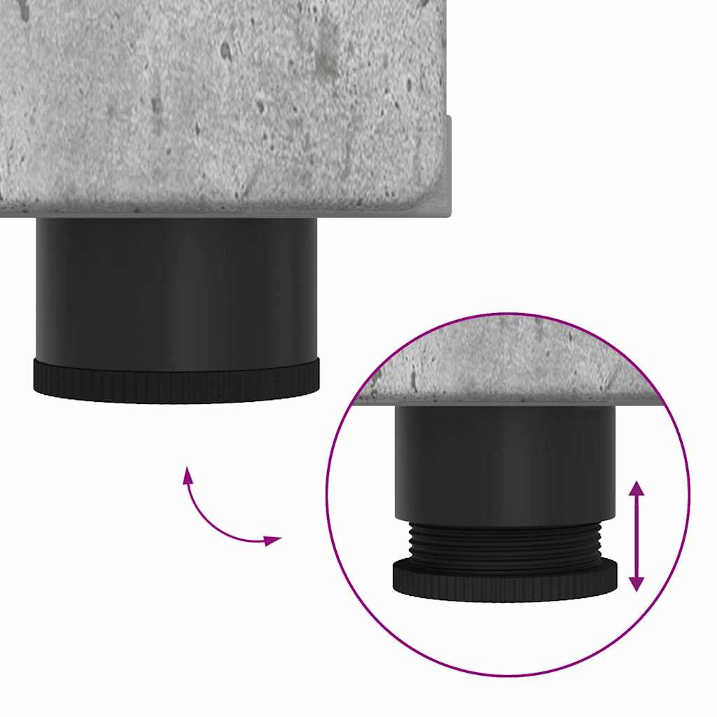 Meuble TV Gris béton 150 x 39 x 30 cm Bois d'ingénierie - XIOS