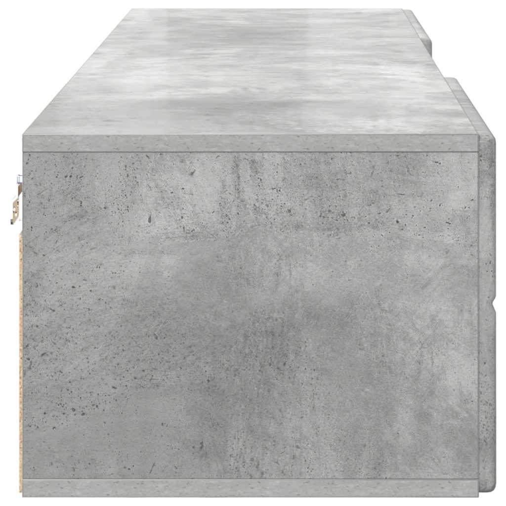 Cabinet en Bois Gris béton 150 x 39 x 30 cm Bois d'ingénierie - XIOS