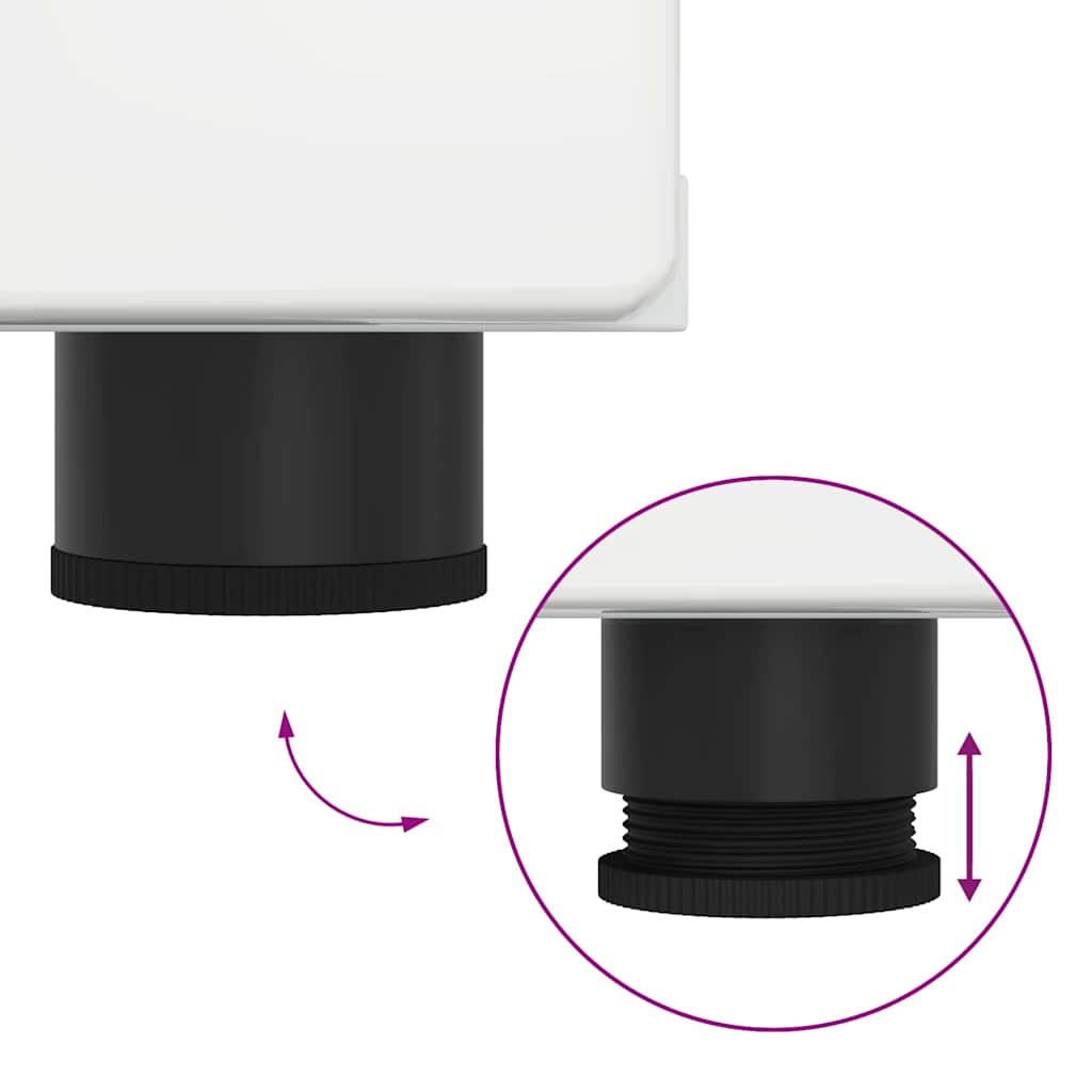 Meuble TV Blanc brillant 150 x 39 x 30 cm Bois d'ingénierie - XIOS